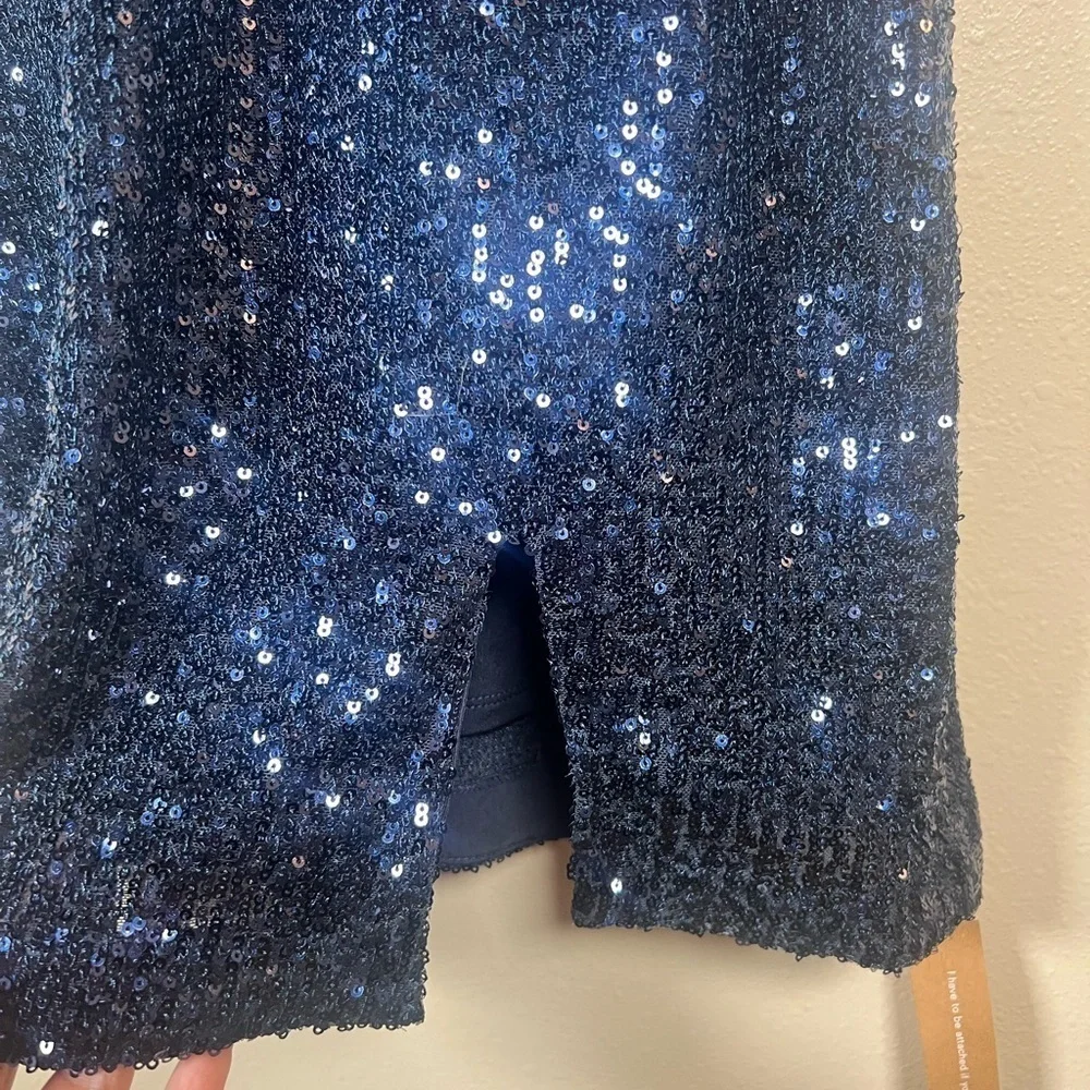NWT Reformation Jimmy Dress Navy Sequin Size Medium